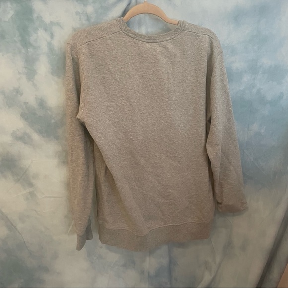 Ascolor gray oversized sweatshirt with colorful embroidery spelling out “always” - Picture 4 of 4